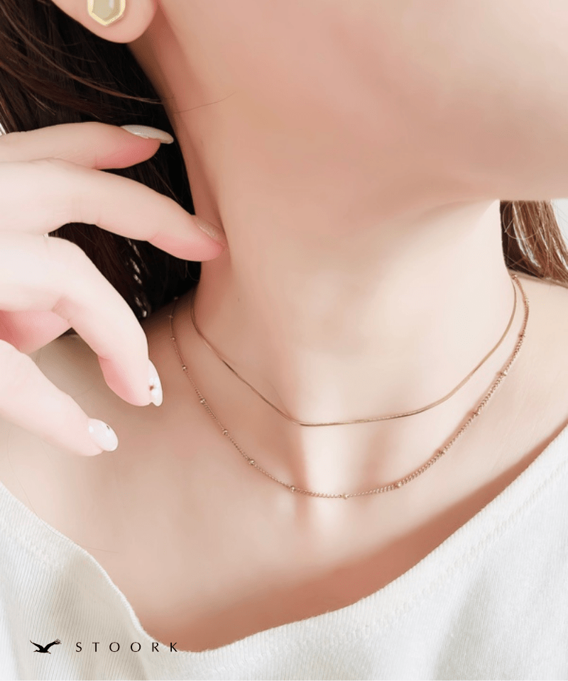 Layered Mix Chain Necklace - stoork
