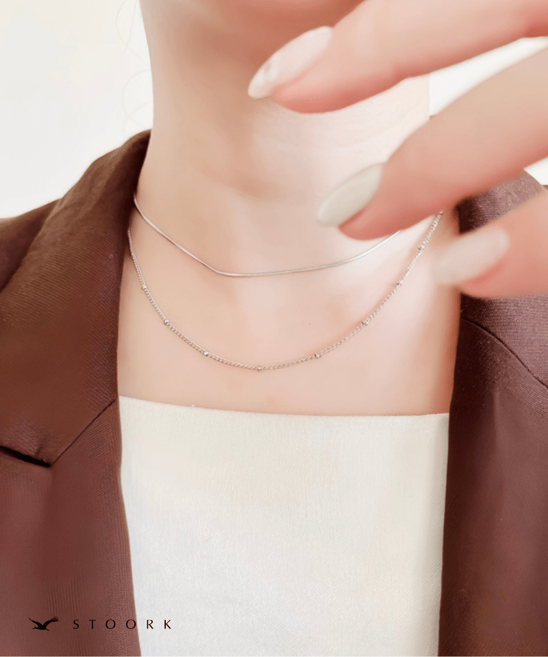Layered Mix Chain Necklace - stoork
