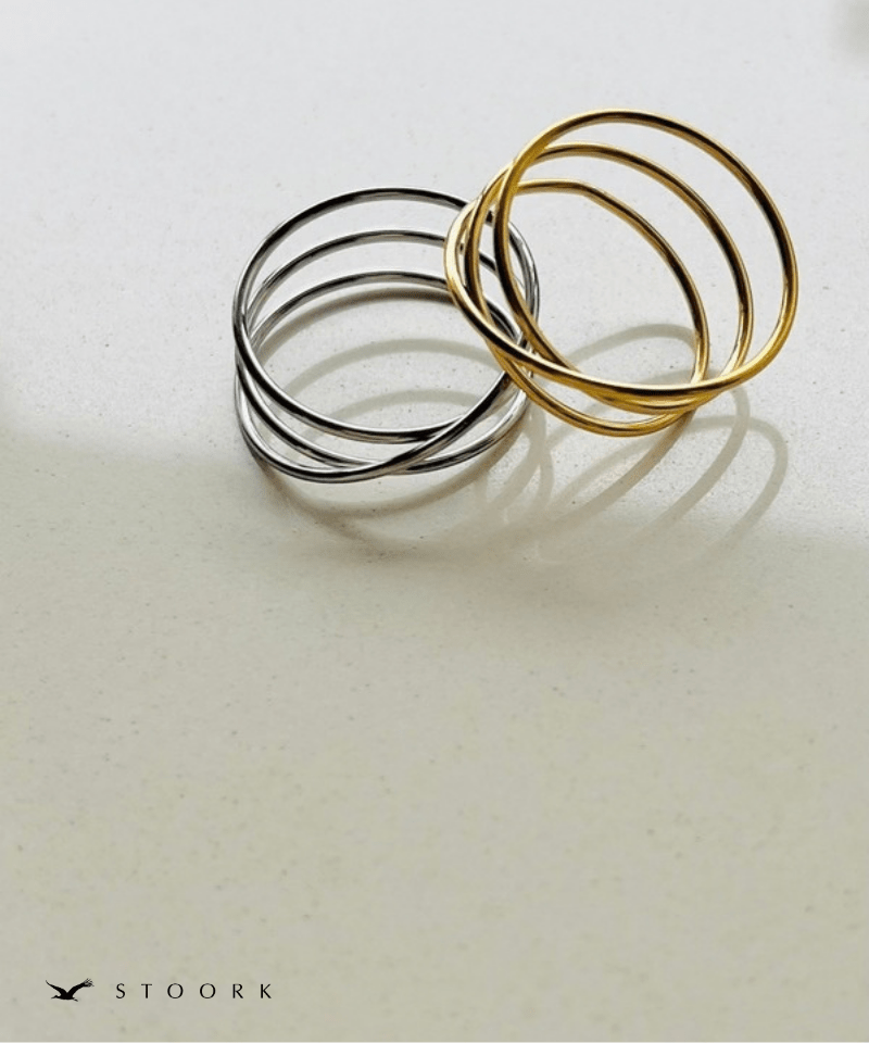 Layered Triple Ring - stoork
