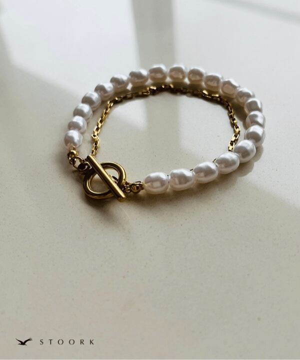 Mantel Pearl Chain Bracelet - stoork