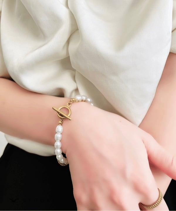 Mantel Pearl Chain Bracelet - stoork