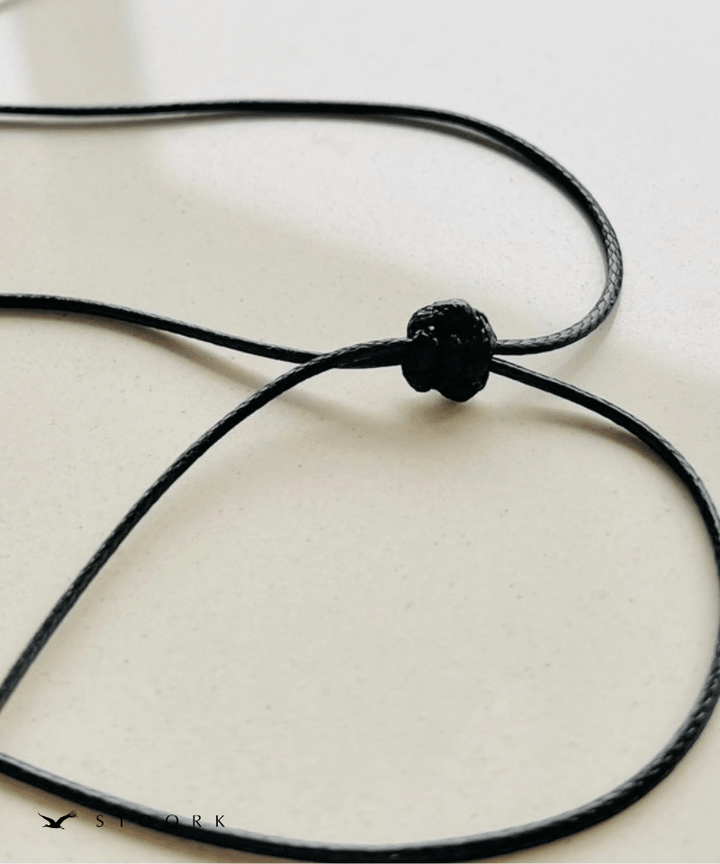 Metal Bar Cord Necklace - stoork