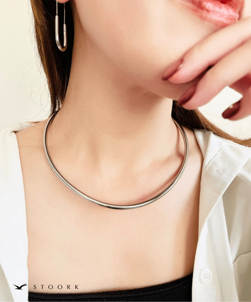 【再入荷】Metal Curve Choker - stoork