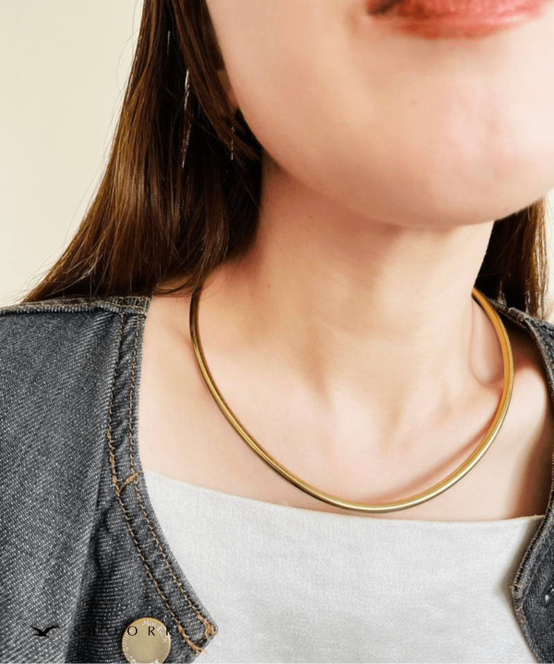 【再入荷】Metal Curve Choker - stoork