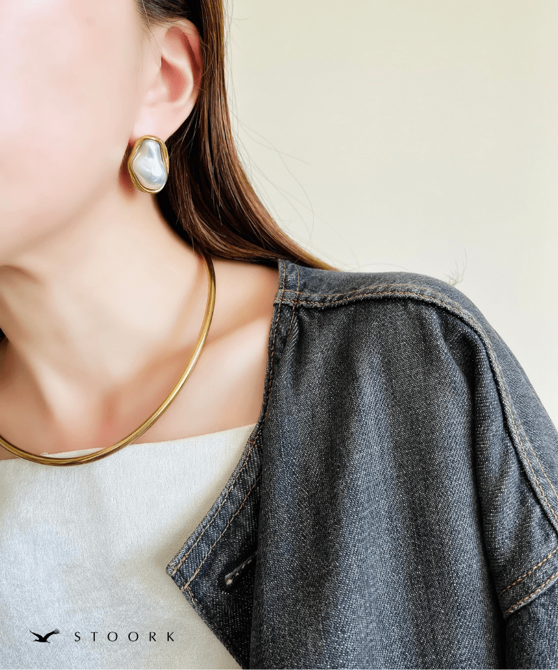 Metal Frame Pearl Pierce - stoork