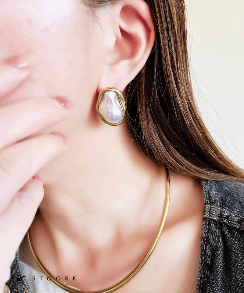Metal Frame Pearl Pierce - stoork