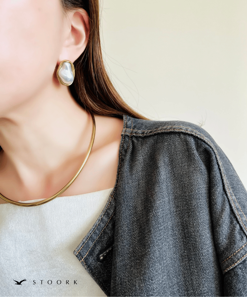 Metal Frame Pearl Pierce - stoork