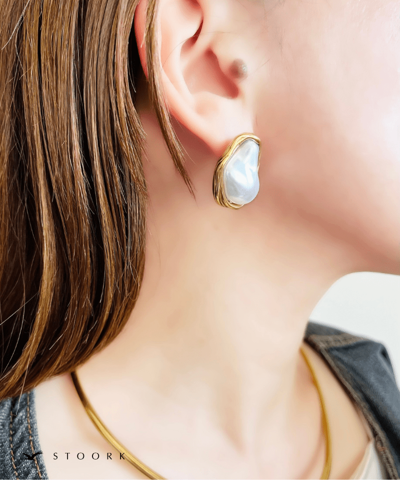 Metal Frame Pearl Pierce - stoork