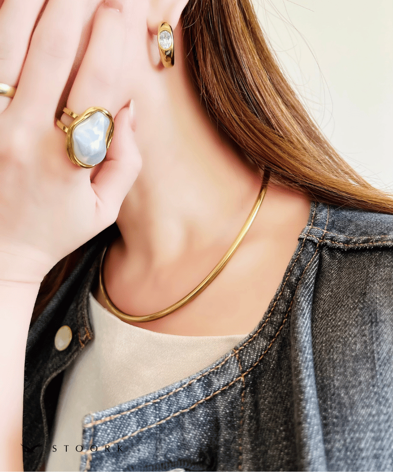 Metal Frame Pearl Ring - stoork