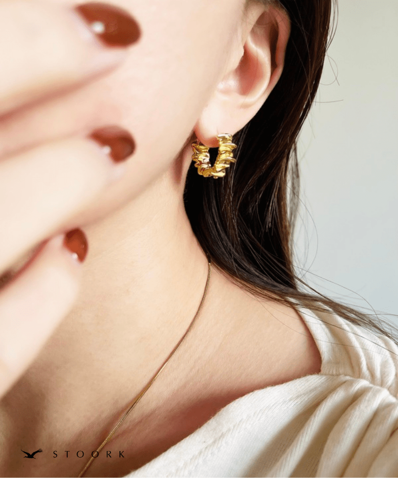 Metal Wave Hoop Pierce - stoork