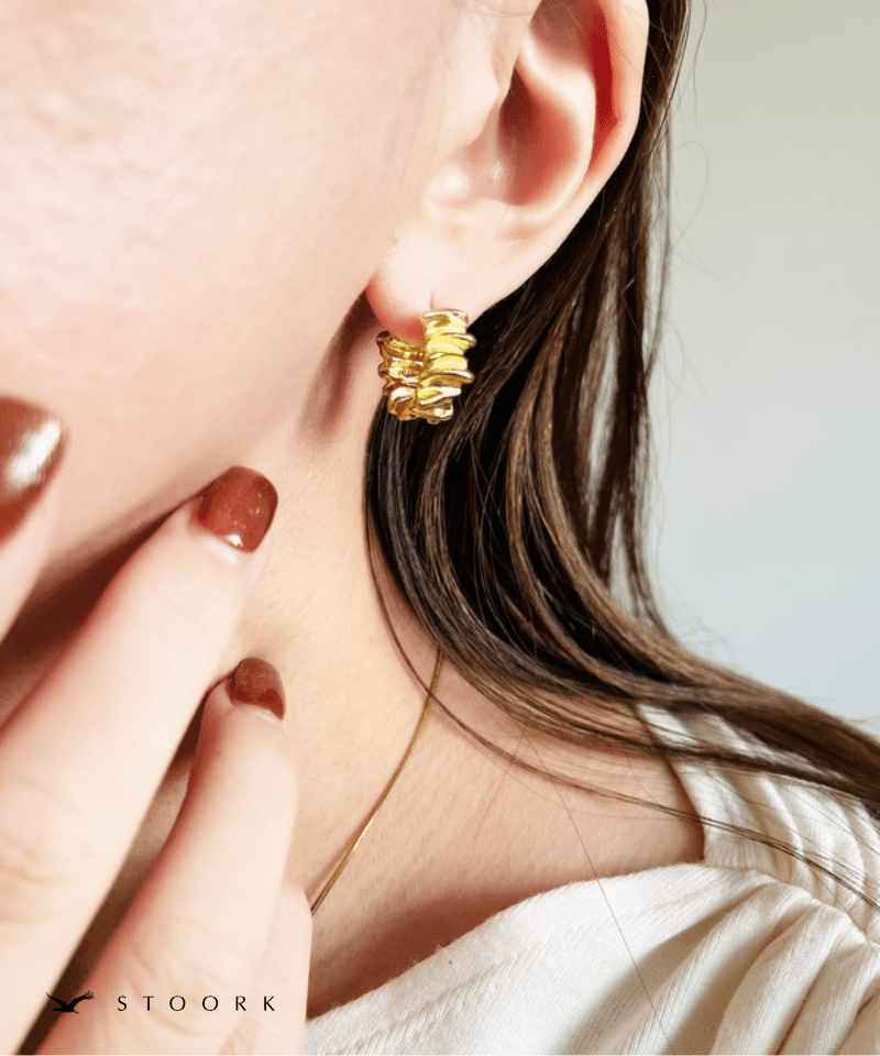 Metal Wave Hoop Pierce - stoork