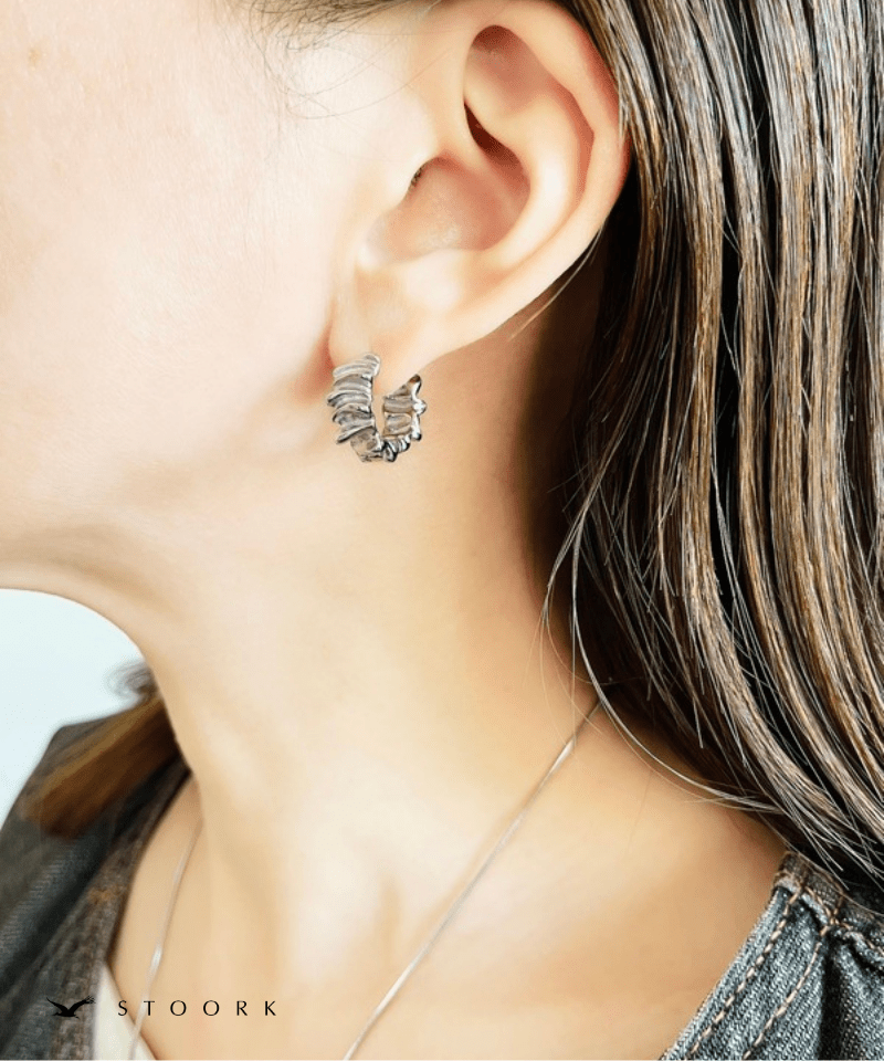 Metal Wave Hoop Pierce - stoork