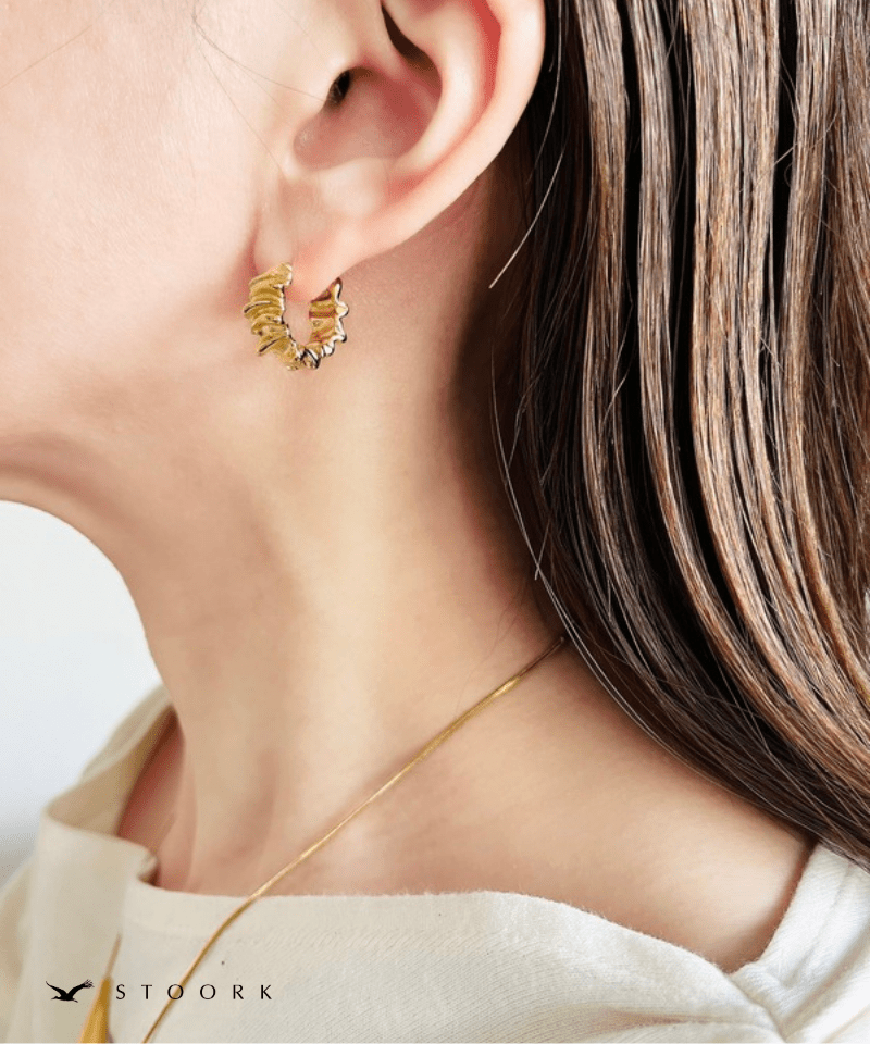 Metal Wave Hoop Pierce - stoork