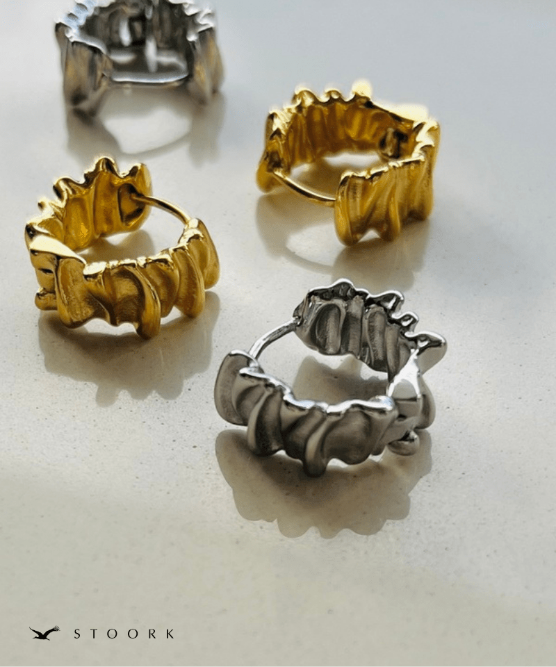 Metal Wave Hoop Pierce - stoork