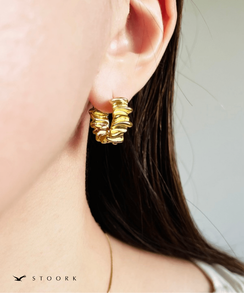 Metal Wave Hoop Pierce - stoork