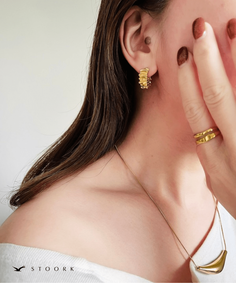 Metal Wave Hoop Pierce - stoork