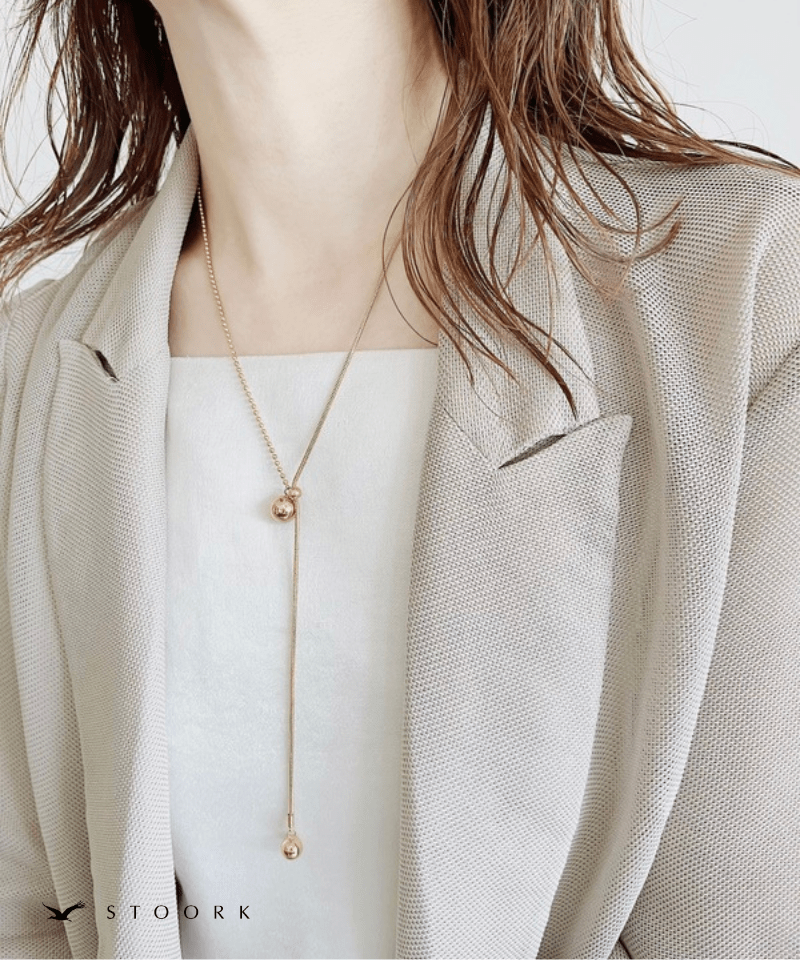 Mixed Chain Ball Necklace - stoork