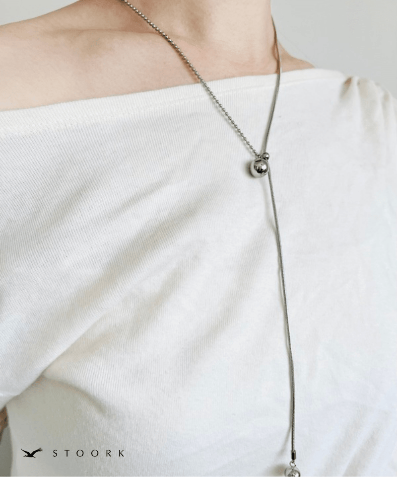 Mixed Chain Ball Necklace - stoork