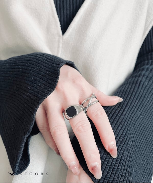 Multi Cross Ring | 金属アレルギー対応アクセサリー通販