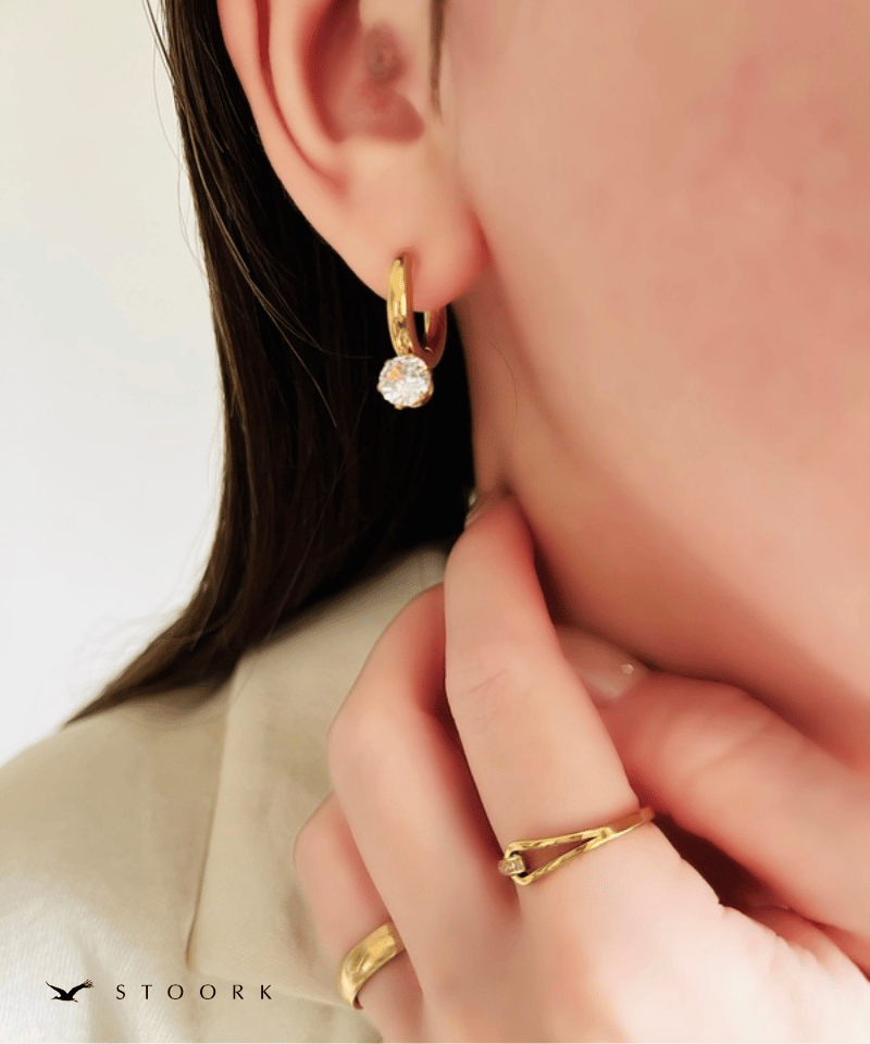 One Stone Hoop Pierce - stoork