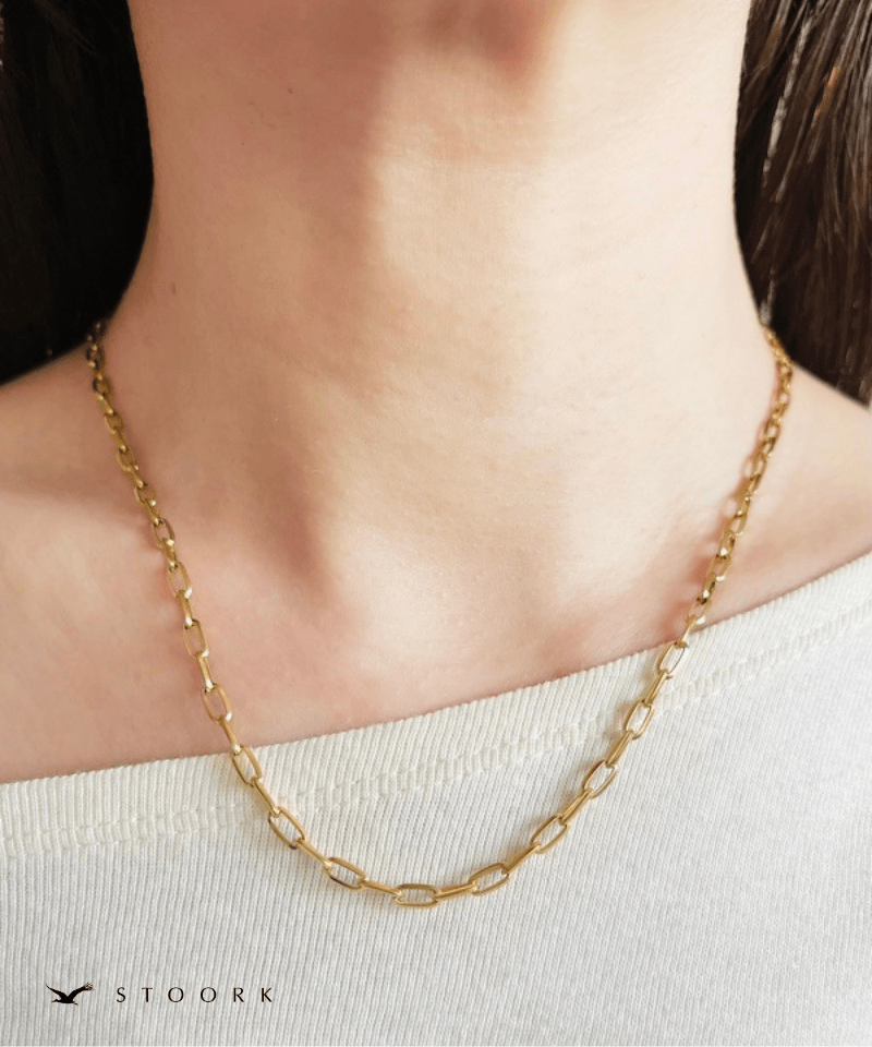 Paper Clip Chain Necklace - stoork