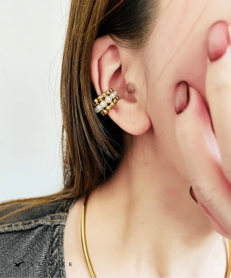 Pearl Ball Ear Cuff - stoork