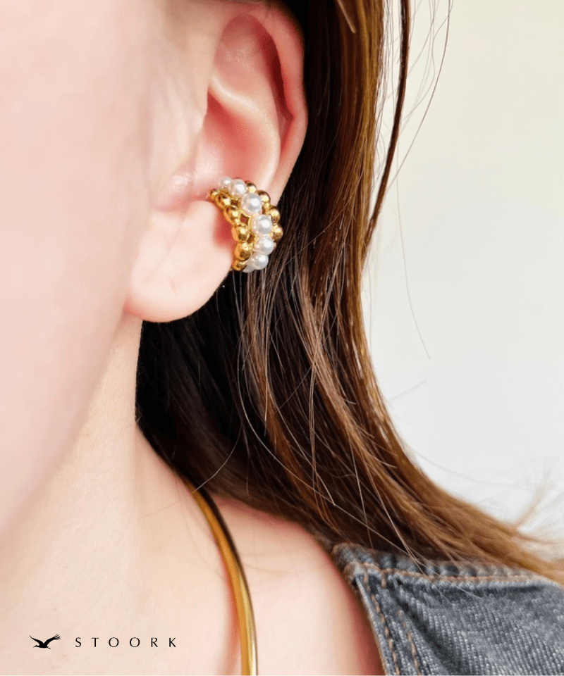 Pearl Ball Ear Cuff - stoork
