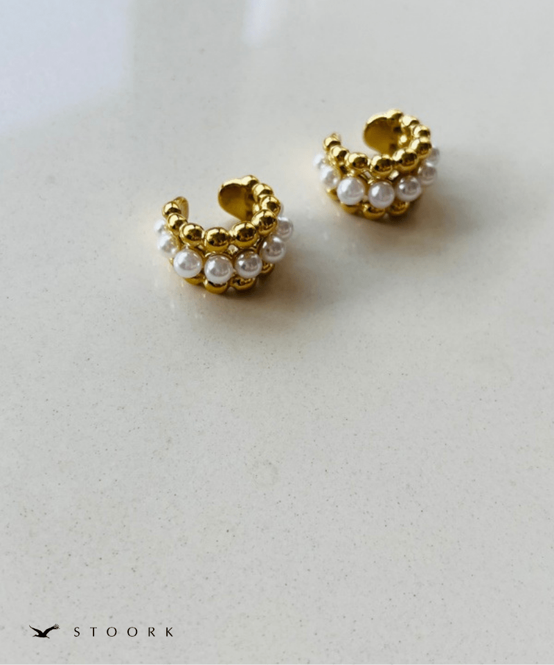 Pearl Ball Ear Cuff - stoork