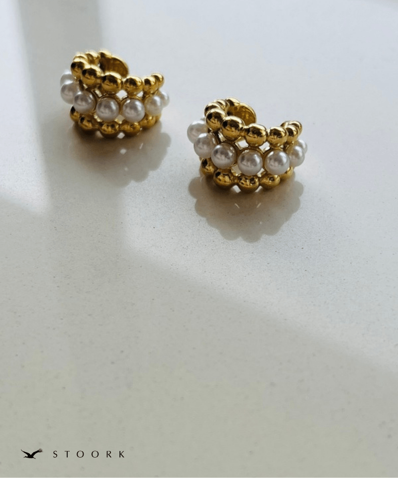 Pearl Ball Ear Cuff - stoork