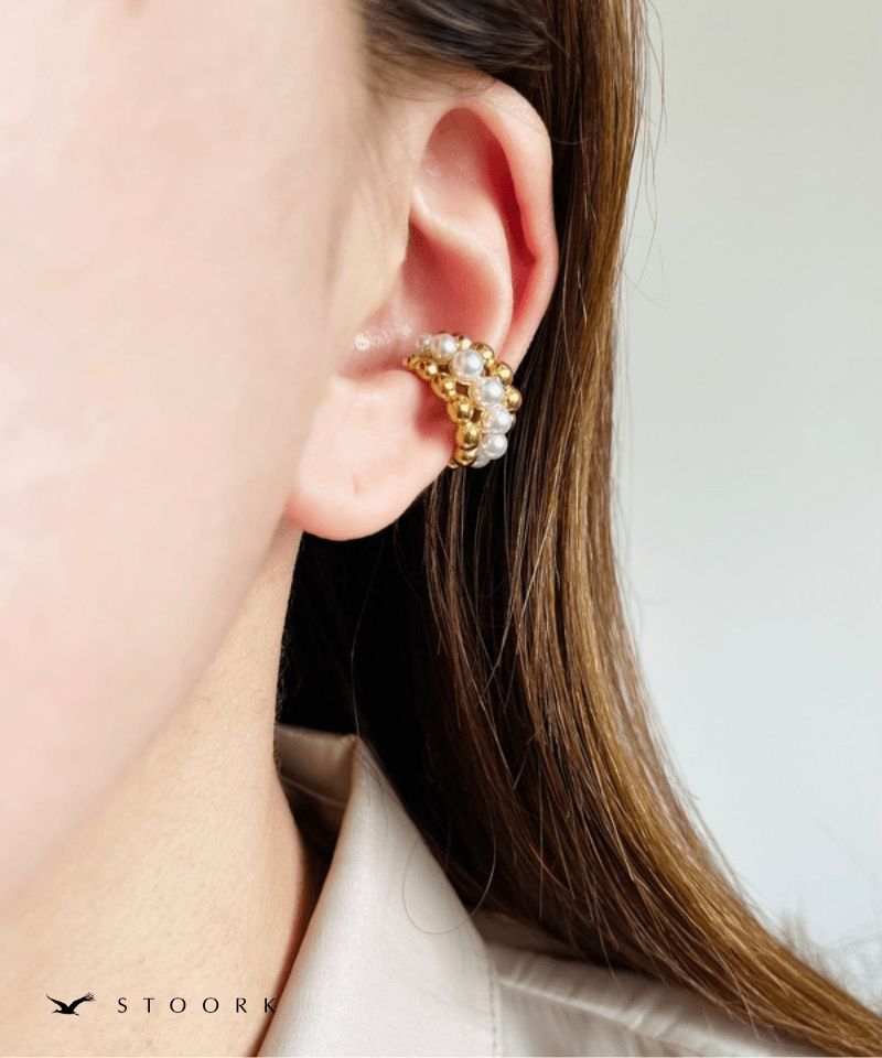 Pearl Ball Ear Cuff - stoork