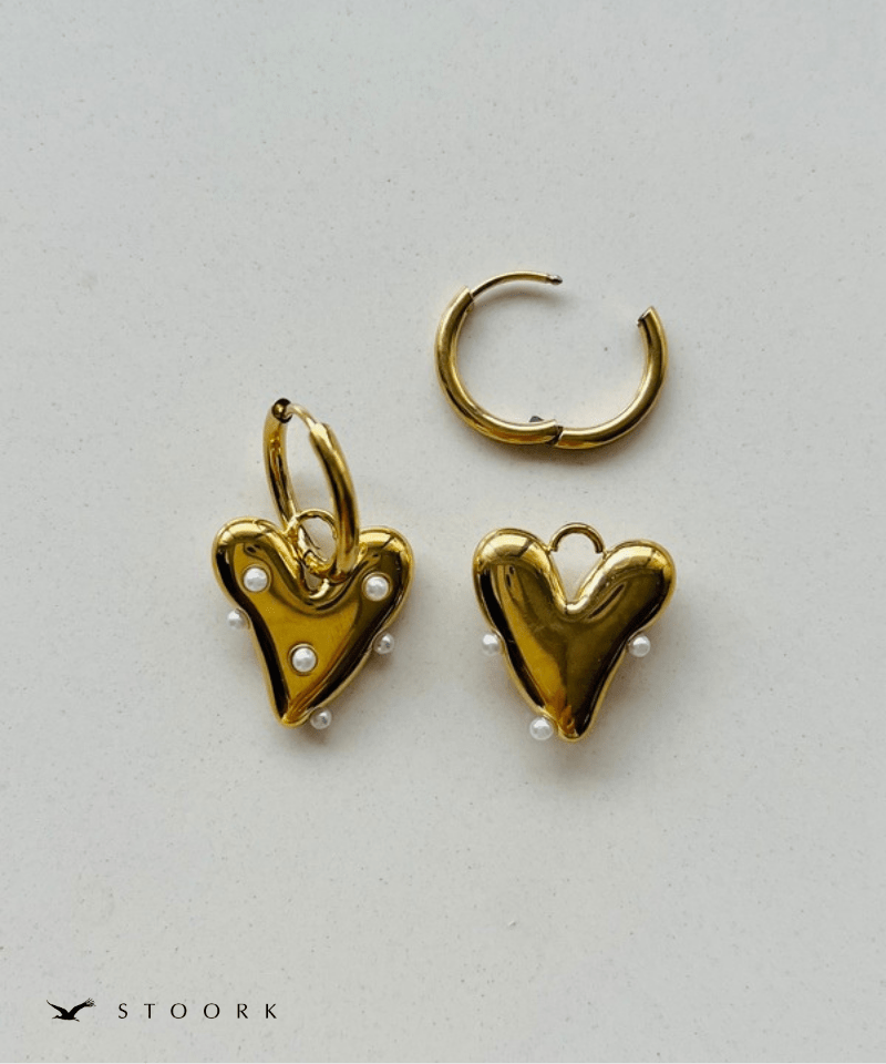 Pearl Dot Heart Pierce - stoork