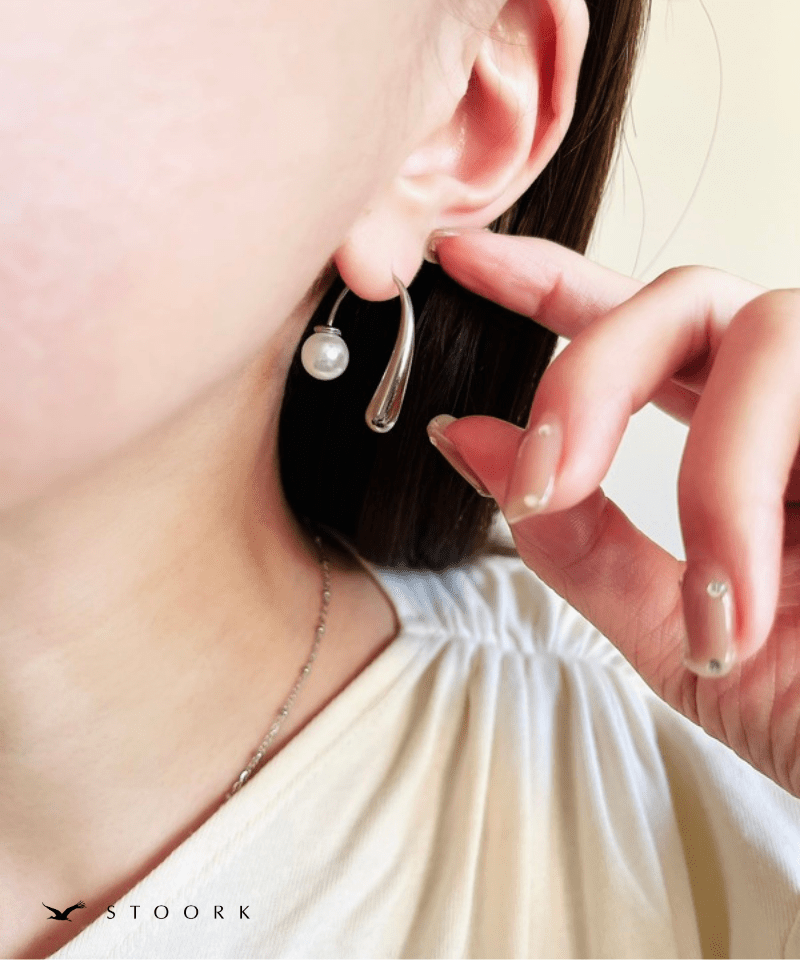 Pearl Drop Pierce | 金属アレルギー対応アクセサリー通販ショップ