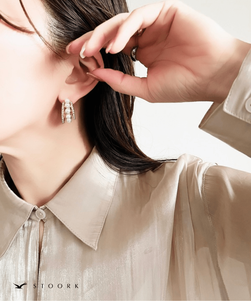 Pearl Layer Hoop Pierce - stoork