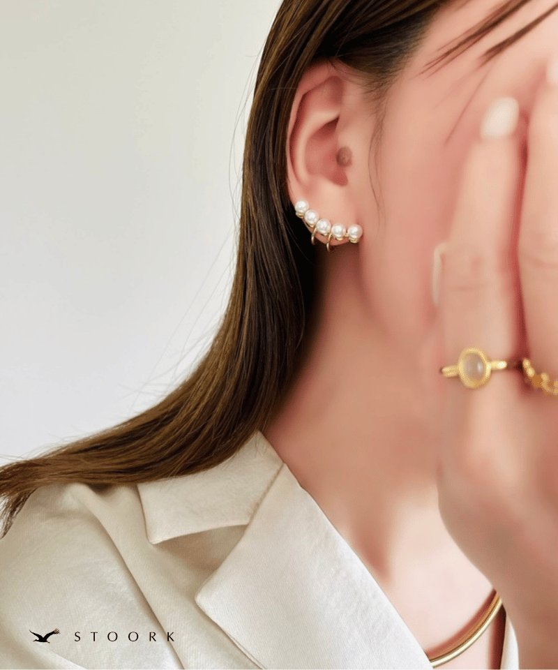 Pearl Line Ear Cuff - stoork