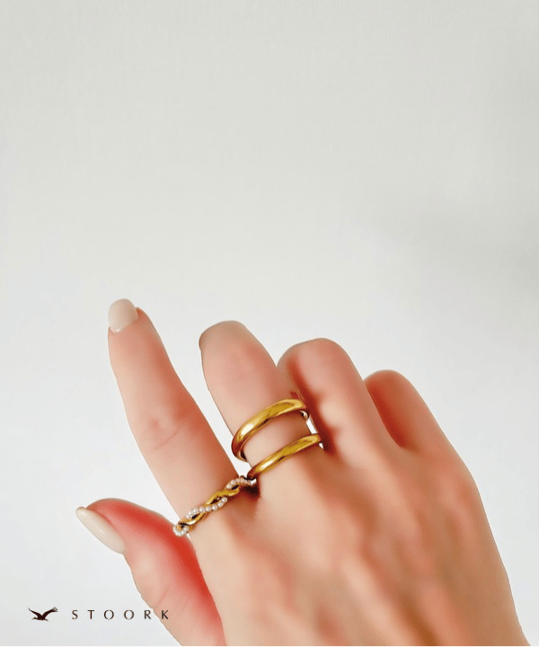Pearl Metal Twist Ring - stoork