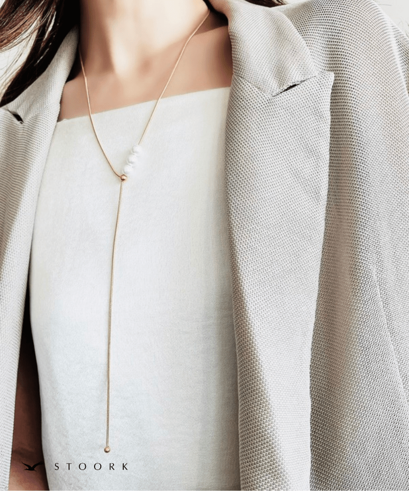 Pearl Slider Necklace - stoork