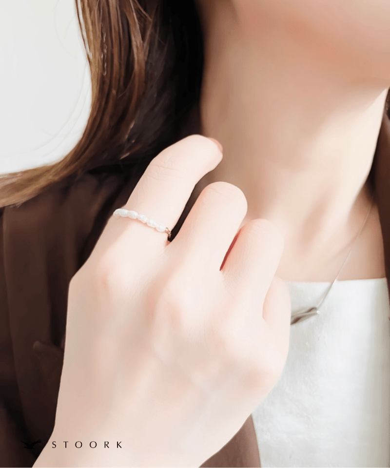 Pearl Slider Ring - stoork
