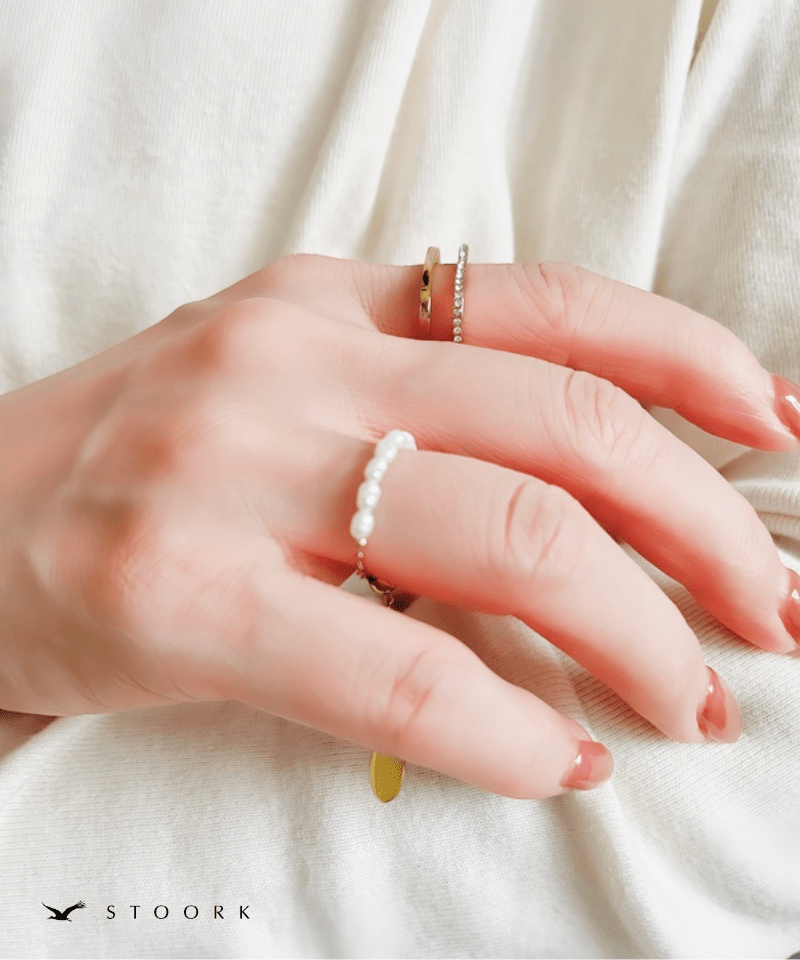 Pearl Slider Ring - stoork