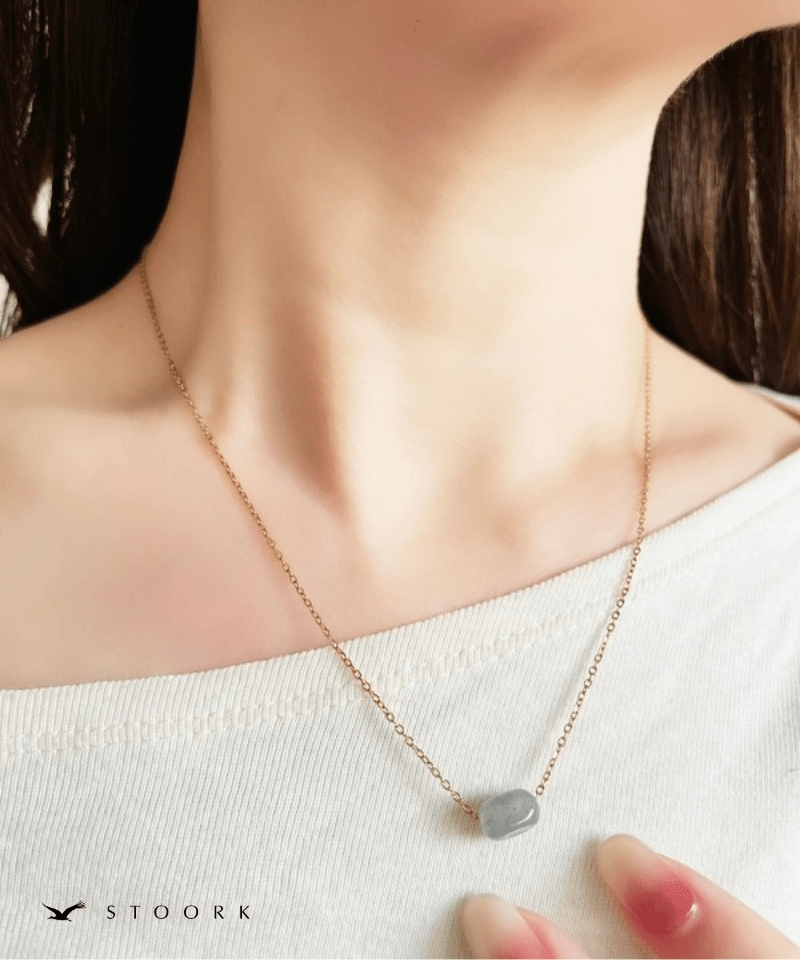 Petite Blue Gem Necklace - stoork