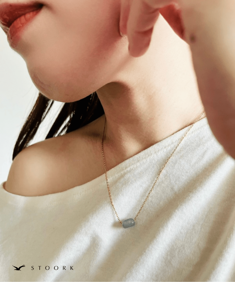 Petite Blue Gem Necklace - stoork