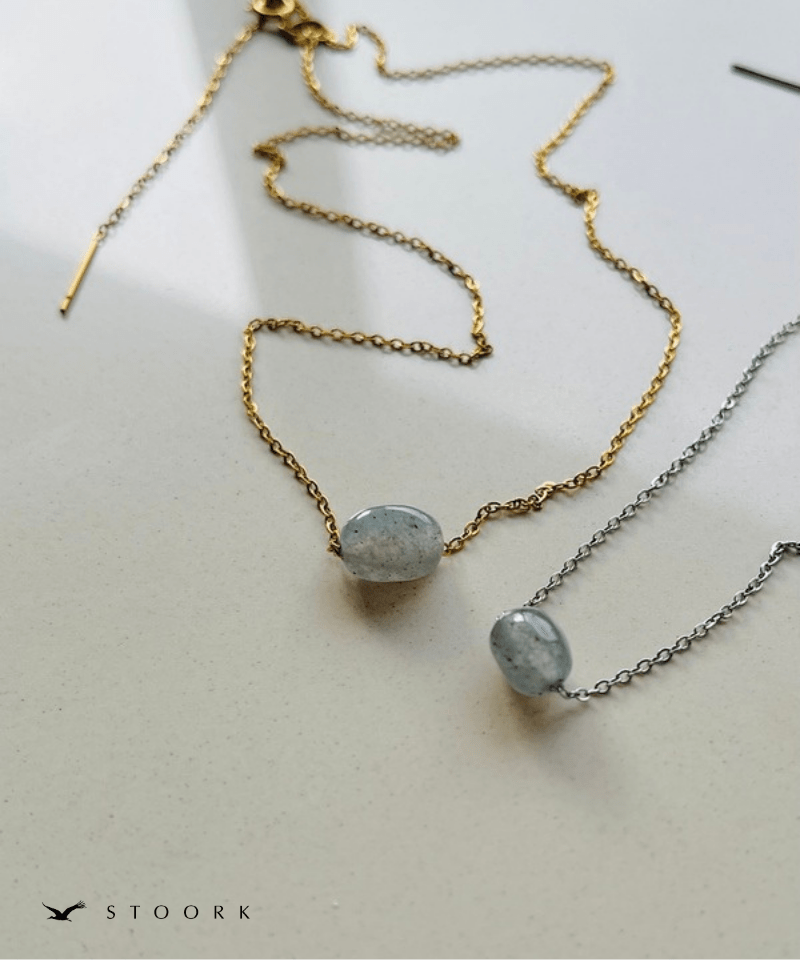 Petite Blue Gem Necklace - stoork