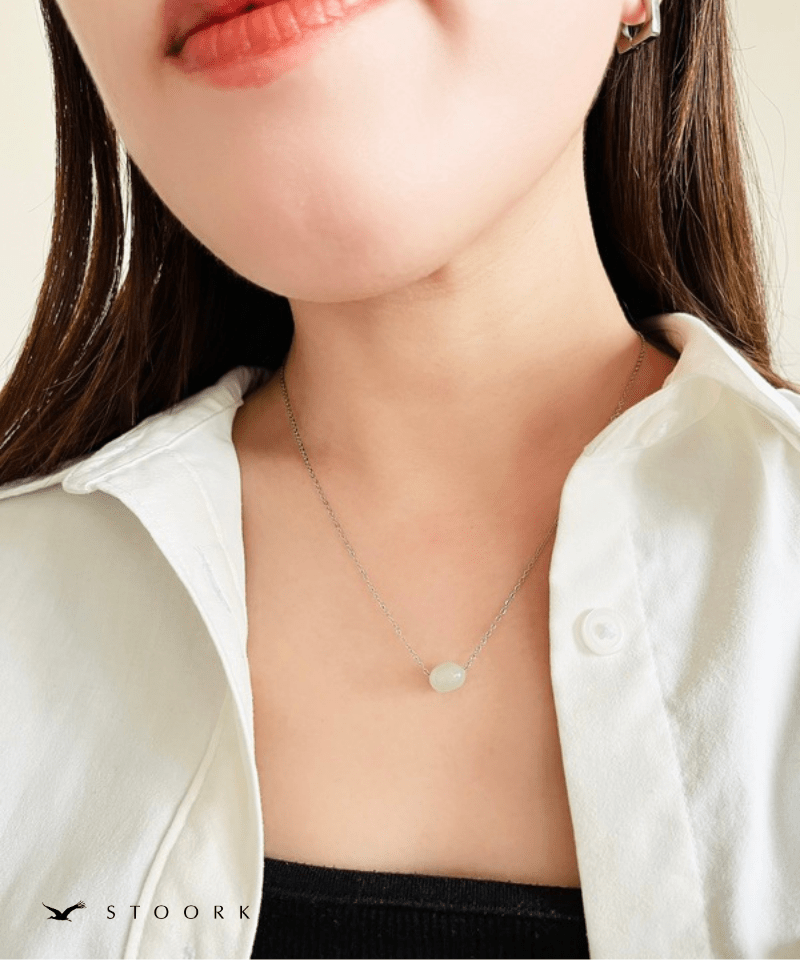 Petite Green Gem Necklace - stoork