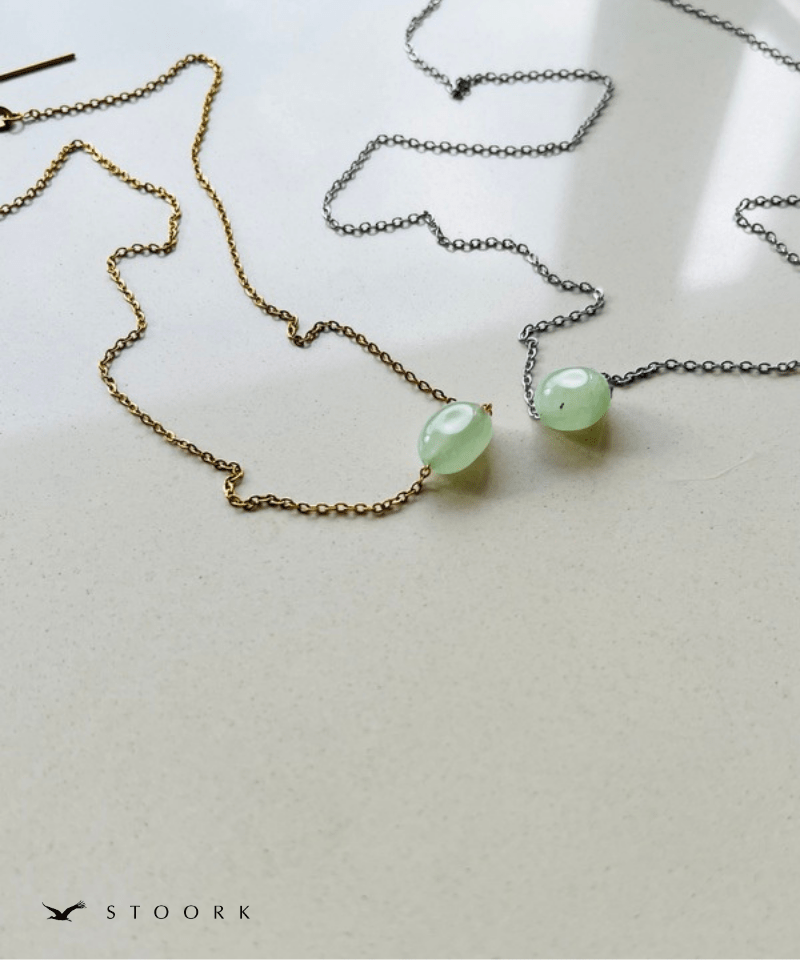 Petite Green Gem Necklace - stoork