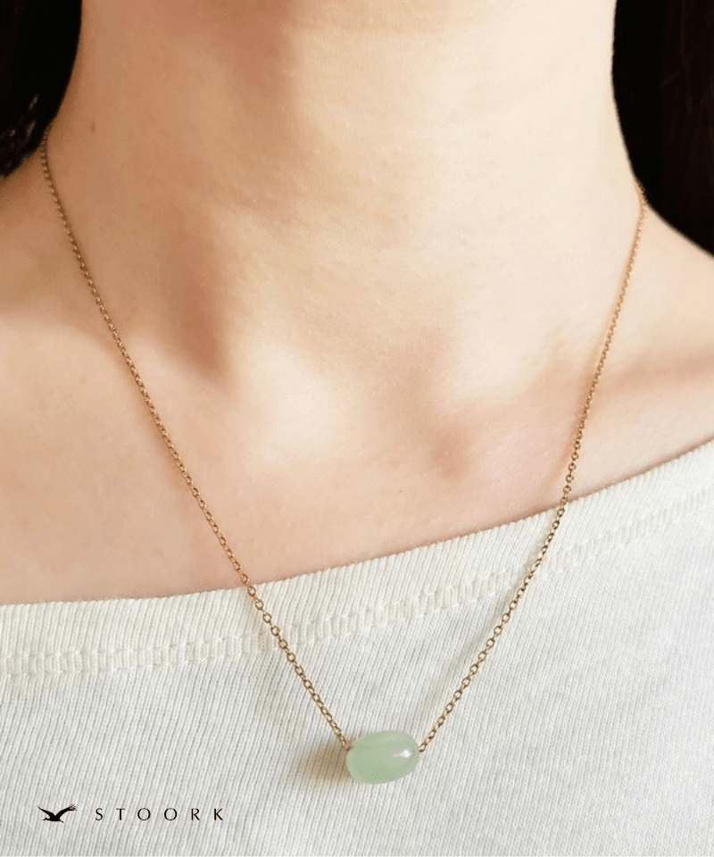 Petite Green Gem Necklace - stoork