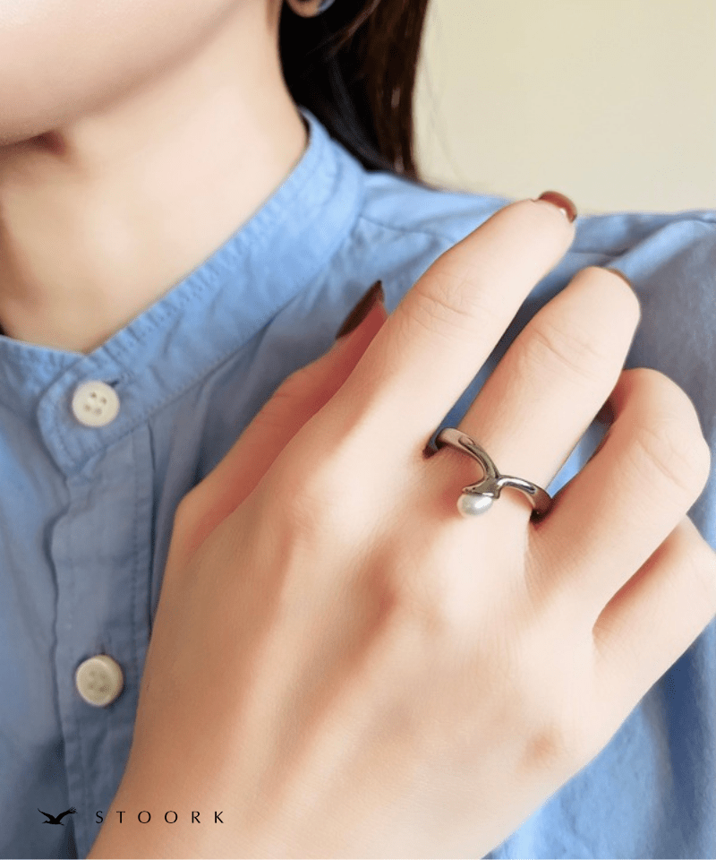 Point Pearl Ring - stoork