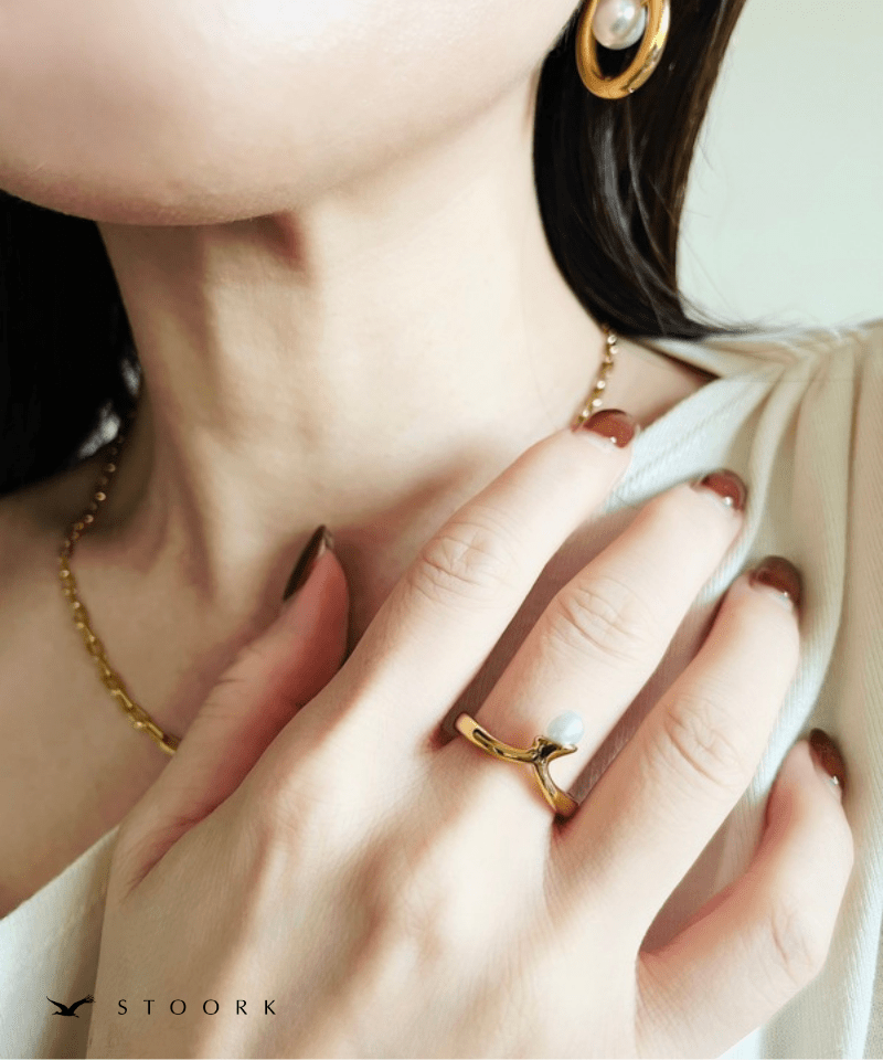Point Pearl Ring - stoork