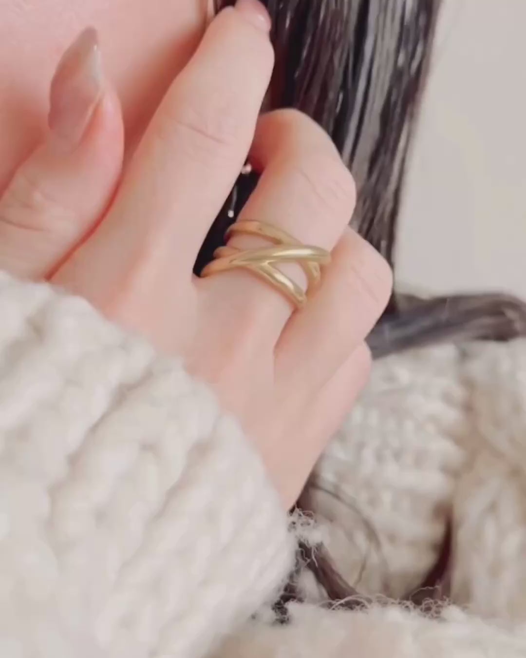 【再入荷】Multi Cross Ring