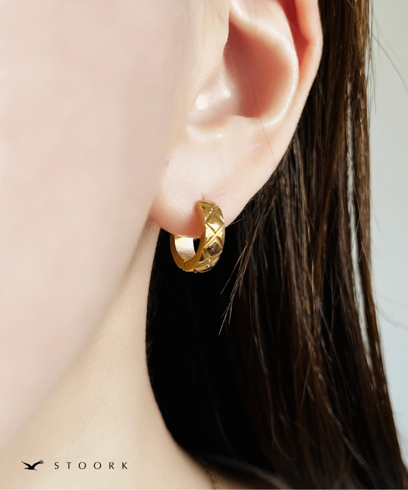 Quilted Mini Hoop Pierce - stoork