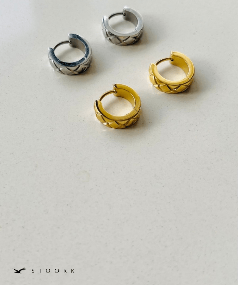 Quilted Mini Hoop Pierce - stoork