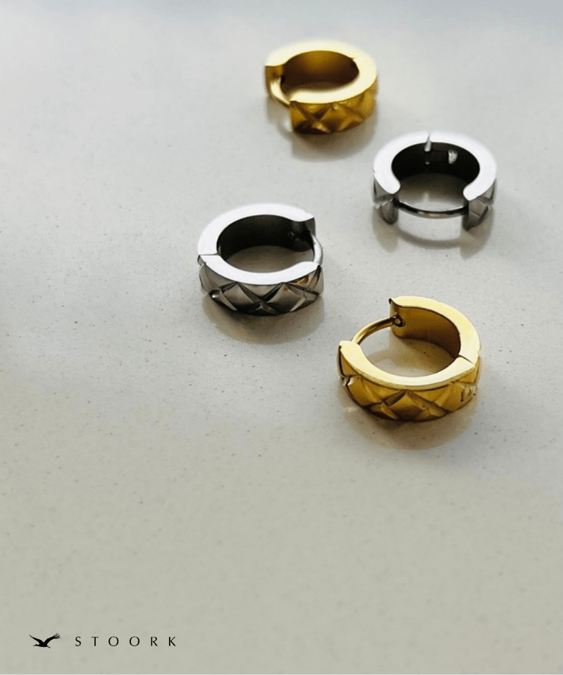 Quilted Mini Hoop Pierce - stoork